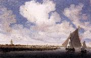 Salomon van Ruysdael, Sailboats on the Wijkermeer
